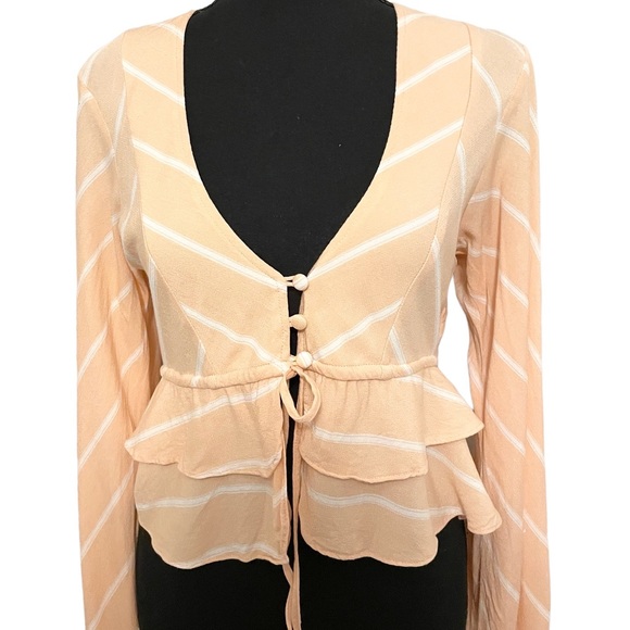 Free People Samifran Top in Peach - Picture 4 of 10